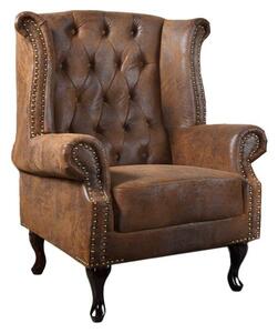 Stylové křeslo Chesterfield s bočnicemi