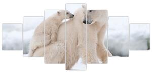 Obraz - Lední medvědi (210x100 cm)