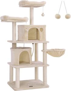 SONGMICS Kočičí škrabadlo Forela 152 cm béžové