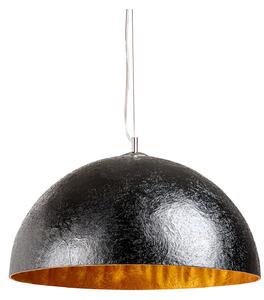 Moderní černo zlatá sklolaminátová lampa Glow