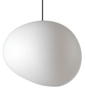 Závěsná svítidlo Foscarini, Gregg grande, stmívatelné, Bílá, Obývací pokoj, Sklo, Design