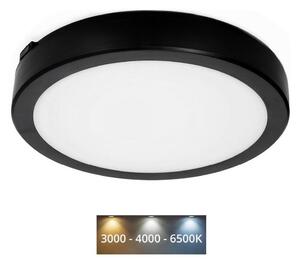 LED Koupelnové stropní svítidlo NAIROS LED/24W/230V 3000/4000/6500K IP65 černá