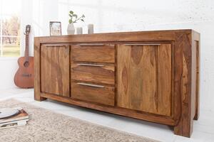Stylový masivní příborník Makassar 175cm palisandr