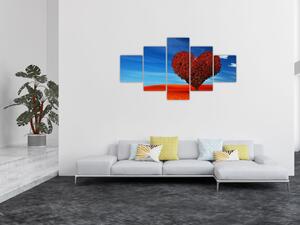 Obraz - Srdce ze stromu (125x70 cm)