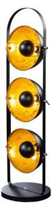 Moderní designová stojací lampa Studio černo-zlatá 130cm