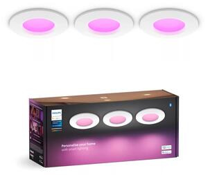 Philips -SADA 3x LED RGBW Stmívatelné koupelnové svítidlo Hue SLIM LED/8,3W/230V