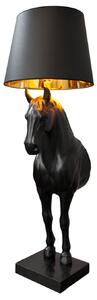 Extravagantní stylová stojací lampa Black Beauty černá 130cm