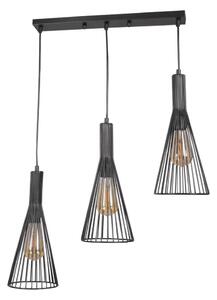 Lustr na lanku TIANA 3xE27/20W/230V černá