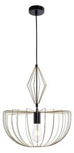 Lustr na lanku JASMINA 1xE27/20W/230V pr. 40 cm zlatá