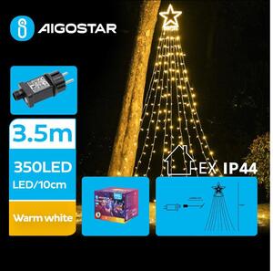 Aigostar - LED Venkovní vánoční dekorace LED/6W/230V 3,5m IP44 teplá bílá
