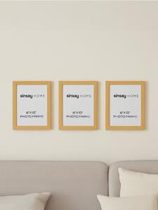 Sinsay - Rámečky na fotografie 3-pack - béžová