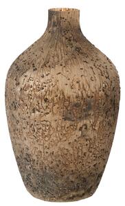 Hnědá skleněná váza J-line Ochre 49 cm
