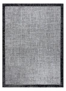 Koberec SIZAL FLOORLUX 20401 Ramka stříbrný / černý