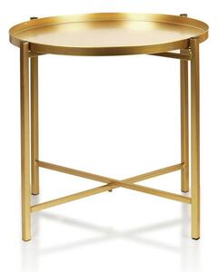 DekorStyle Odkládací stolek Lucas 40 cm zlatý