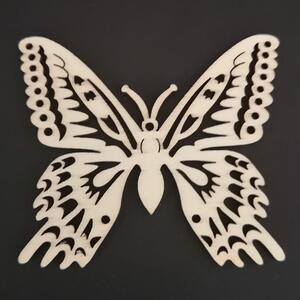 AMADEA Dřevěná dekorace motýl 8 cm