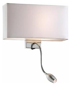 Ideal Lux - LED Flexibilní nástěnná lampa HOTEL 1xE27/60W + LED/1,5W/230V