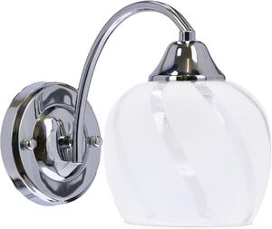 Candellux Prego nástěnné svítidlo 1x40 W bílá-chrom-průhledná 21-09449