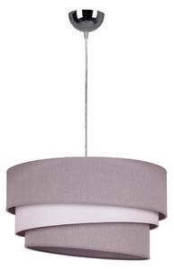 Duolla - Lustr na lanku TRIO 1xE27/40W/230V pr. 45 cm šedá/bílá