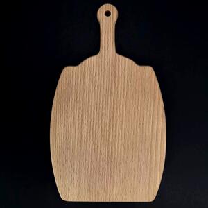 AMADEA Dřevěné prkénko ve tvaru sudu, masivní dřevo, 25x14,6x1,1 cm