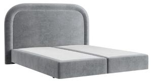 Maison de Rêve Šedá sametová postel boxspring HAVANA 140 x 200 cm