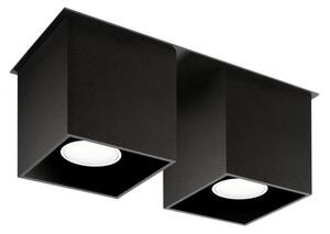 Sollux SL.0063 - Bodové svítidlo QUAD 2 2xGU10/40W/230V černá