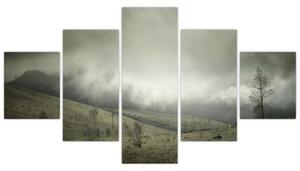 Obraz krajiny před bouři (125x70 cm)
