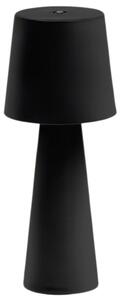 Černá kovová zahradní stolní LED lampa Kave Home Arenys S