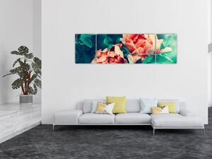 Obraz jarních květin (170x50 cm)