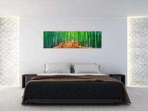 Obraz - Japonský bambusový les (170x50 cm)