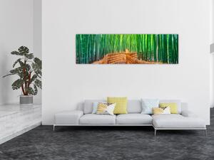Obraz - Japonský bambusový les (170x50 cm)