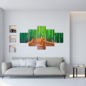 Obraz - Japonský bambusový les (125x70 cm)