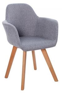 Designová retro židle Copenhagen šedá