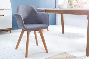 Designová retro židle Copenhagen šedá