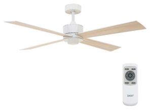Lucci air 213171 - LED Stropní ventilátor NEWPORT dřevo/bílá/béžová + DO