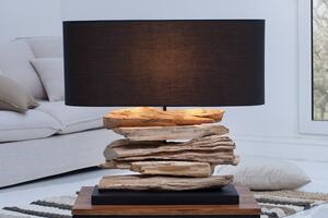 Designová stolní lampa Riverine II černá
