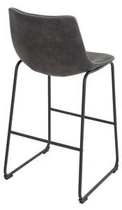 Designová barová židle Django vintage šedá