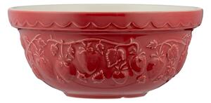 Mísa Mason Cash 21 cm 1,1 l červená s jahodami Fruit Bowls – keramická mísa na těsto, krémy, ovoce, dezerty a servírování 0218.332