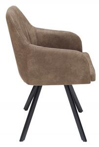 Designová vintage židle Lucca taupe