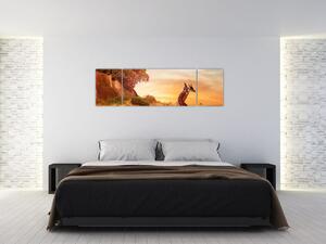 Obraz - Žirafy v Africe (170x50 cm)