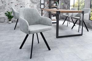 Designová vintage židle Lucca šedá