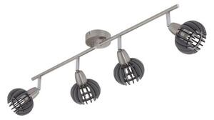 Briloner 2852-046 - Bodové svítidlo RETRO 4xE14/5,5W/230V kaučukovník