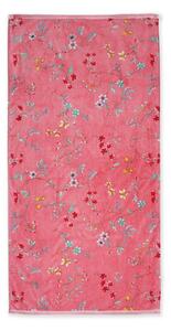 Pip Studio ručník Les Fleurs 70x140cm, růžový