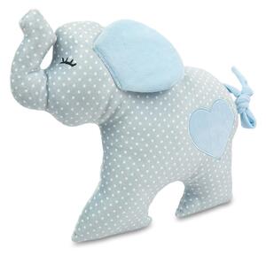 Tegatex Plyšák-polštářek slon z mikrospandexu, 30cm, modrý