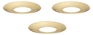 Ochranný kroužek na svíčku STOFF Nagel Solid Brass – set 3 ks