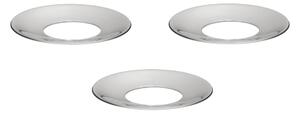 Ochranný kroužek na svíčku STOFF Nagel Chrome – set 3 ks