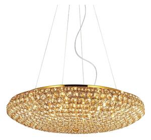 Ideal Lux - LED Křišťálový lustr na lanku KING 12xG9/3W/230V pr. 65 cm zlatá