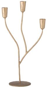 Zlatý kovový svícen Bloomingville Lorine 42 cm