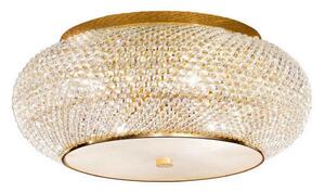 Ideal Lux - Křišťálové stropní svítidlo PASHA 14xE14/40W/230V pr. 65 cm zlatá