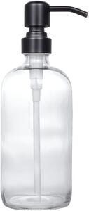 5Five® Skleněný dávkovač na mýdlo/šampón/kondicionér - 1l DISTRI - čiré sklo