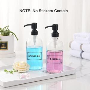 5Five® Skleněný dávkovač na mýdlo/šampón/kondicionér - 1l DISTRI - hnědé sklo